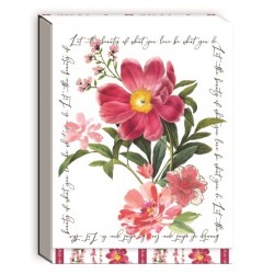Pocket carnet de notes aimanté - Notable Floral (peony)