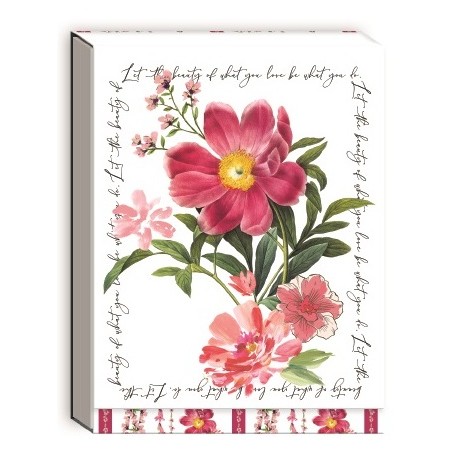 Pocket carnet de notes aimanté - Notable Floral (peony)