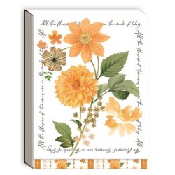 Pocket carnet de notes aimanté - Notable Floral (marigold) 