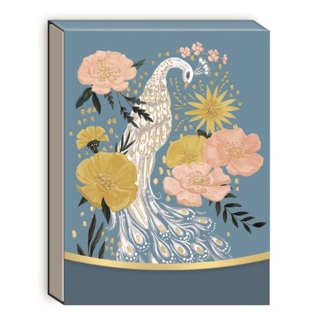 Pocket notepad (spring garden) - Peacock