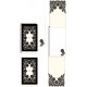 Long notepad (black border)- Luxe Lace