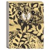Pocket Carnet de notes avec broche - Golden Botanic (black butterfly)