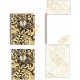 Pocket Carnet de notes avec broche - Golden Botanic (black butterfly)