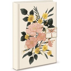 Carnet de notes avec broche - Spring Garden (cream bouquet)