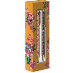 Box pens 2 (yellow floral)- Global Garden 
