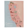 Torchon en coton biologique 50x70 cm California Dreamin- Chic Mic