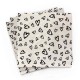 20 Serviettes 100% Bambou 33x33 cm Lots of love - Chic Mic