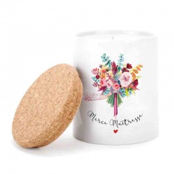 Bougie parfumée XL 250gr en céramique - Merci maîtresse
