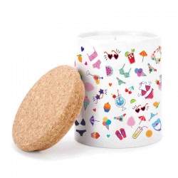 Bougie parfumée XL 250gr en céramique - Bikinis