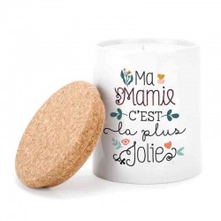 Bougie parfumée XL 250gr en céramique - Ma mamie c'est la plus jolie