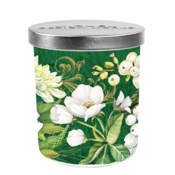 Candle jar & lid - Winter Blooms