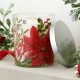 Candle jar & lid - Christmas Bouquet