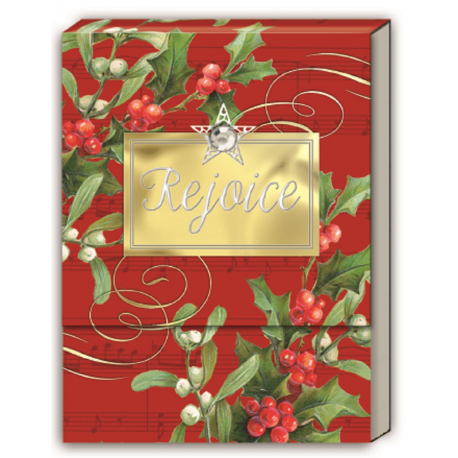 Christmas pocket notepad - Rejoice