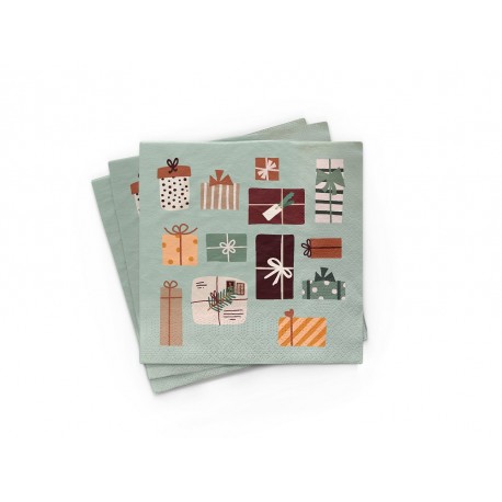 20 Serviettes 100% Bambou 33x33 cm Feels like Christmas - Chic Mic