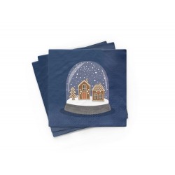 Bamboo Napkin 33x33 cm Let it snow - Chic Mic