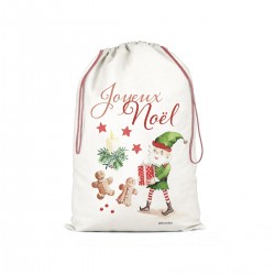 Storage bag - Joyeux Noël (lutin)