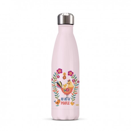 Gourde isotherme 500ml - Maman poule