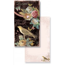Carnet  de Notes Long 'Joyful Bird Garden'