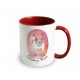 Mug ceramic 350ml (red inside and handle) - Christmas Mood