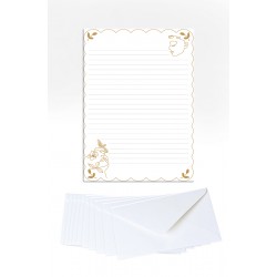 Papier à lettres (20 feuilles&10 enveloppes) - Fleurever