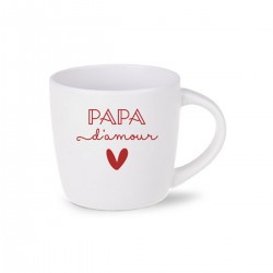 Breakfast mug ceramic 350ml - La famille c'est tout (Papa)