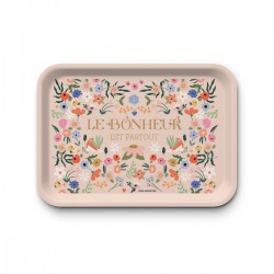 Tray recycled kraft (42x30 cm) - Le bonheur est partout