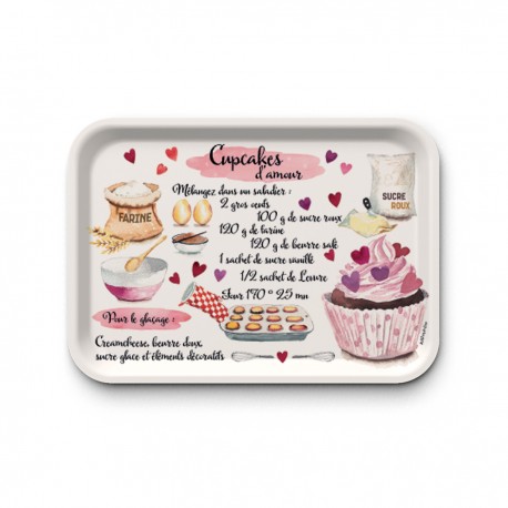 Tray (42x30 cm) - Recette cupcakes