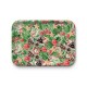 Plateau rectangulaire kraft (42x30 cm) - Noël floral