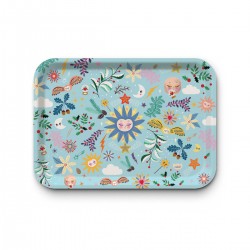 Tray recycled kraft (42x30 cm) - Soleil d'hiver