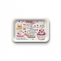 Tray (28x18 cm) - Recettes cupcakes