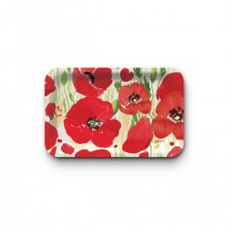 Tray recycled kraft (28x18 cm) - Coquelicot