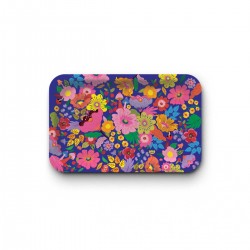 Plateau rectangulaire kraft (28x18 cm) - Forêt florale