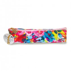 Pencil case in cotton - Floral rose