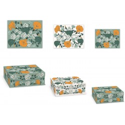 Small nesting trinket boxes - Nightshade (Floral)