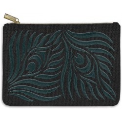 Zip pouch (allium) - Nightshade (peacock grid)
