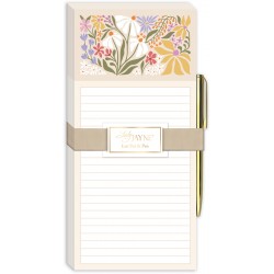 List pad with pen (Wildflowers) -Flower Market