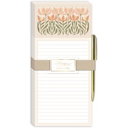 List pad with pen (Lily) - Flower Market