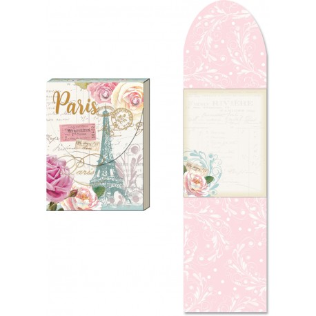 Pocket carnet de notes aimanté - Parisian roses