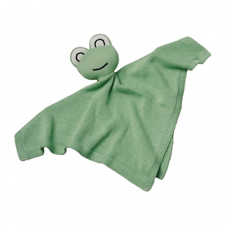 Doudou 100% coton Baby Frog - Chic Mic