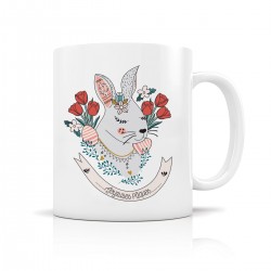 Mug ceramic 350ml - Joyeuses Pâques lapine