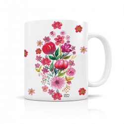 Mug céramique 350ml - Floral folk (pattern)
