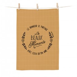 Towel 100% organic cotton (GOTS) - Les beaux moments