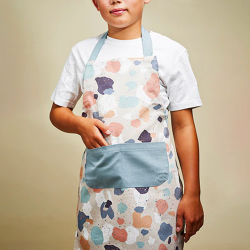 Organic kitchen apron kids Terrazo - Chic Mic