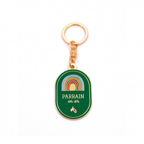 key ring - Parrain en or