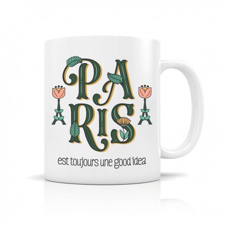 Mug ceramic 350ml - Paris is toujours une good idea