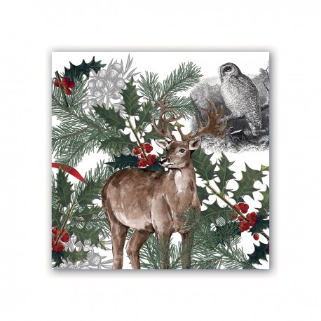 Luncheon napkin - Winter Woodland