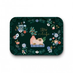 Tray recycled kraft (42x30 cm) - Slow life