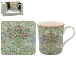 Mug and coaster - Hyacinth