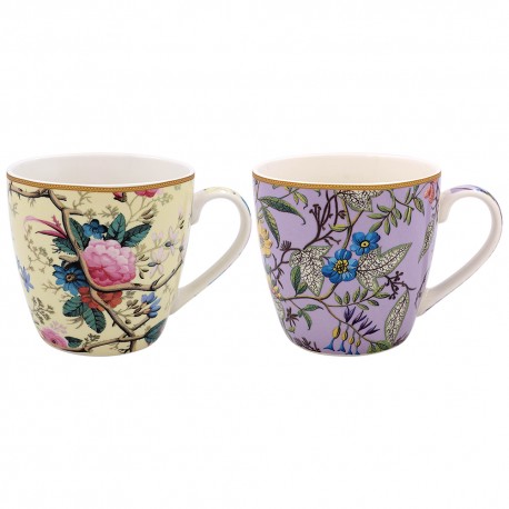 Lot de 2 coffrets 1 tasse déjeuner en porcelaine - W.Kilburn