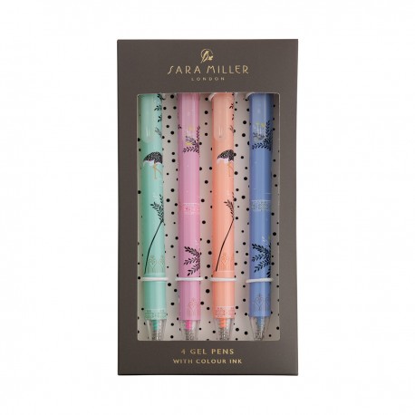 Coffret 4 stylos gel - Sara Miller (Savannah)